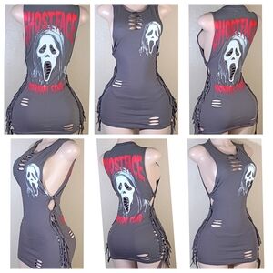 Ghostface Custom Fringe Tank Top